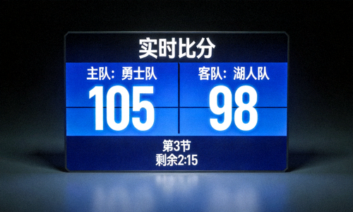 体育比赛实时比分动态显示屏幕截图
